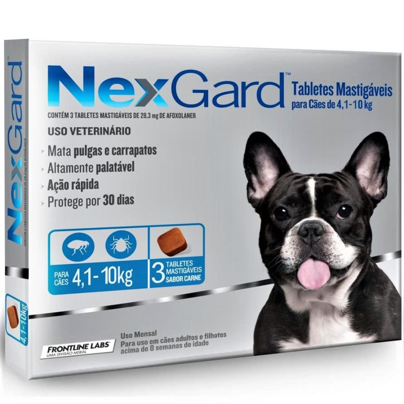 Imagem de Antipulgas e Carrapatos Boehringer Ingelheim Nexgard para cães de 4,1 A 10Kg