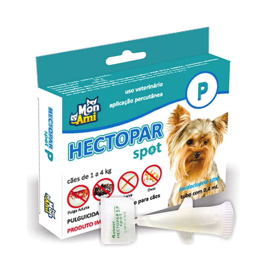 Imagem de Antipulgas Mon Ami Hectopar Spot P 0,4ml para cães de 1 a 4Kg