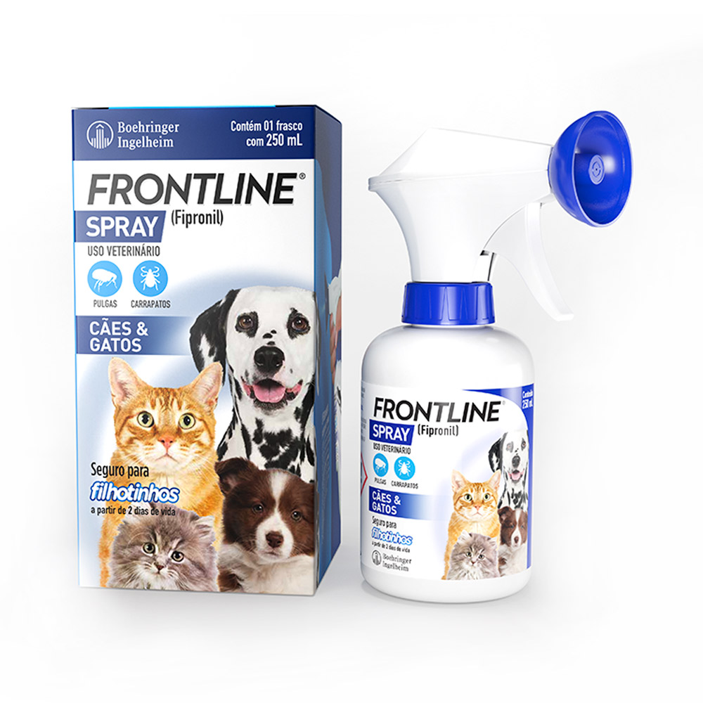 Imagem de Antipulgas e Carrapatos Boehringer Ingelheim Frontline Spray para cães e gatos