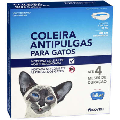 Imagem de Coleira Antipulgas Coveli Bullcat para gatos