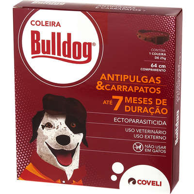 Imagem de Coleira Antipulgas e Carrapatos Coveli Bulldog para cães