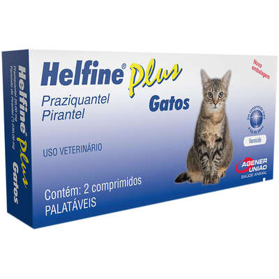 Imagem de Vermífugo Agener União Helfine Plus para gatos