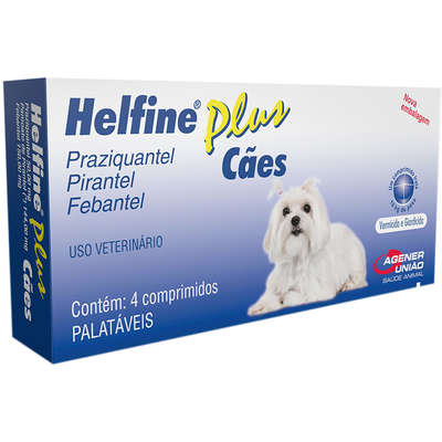 Imagem de Vermífugo Agener União Helfine Plus para cães