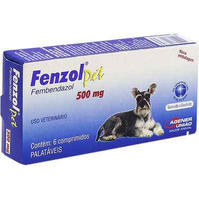 Imagem de Antiparasitário Agener União Fenzol Pet 500mg para cães 