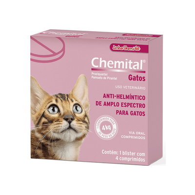 Imagem de Vermífugo Chemitec Chemital para Gatos 