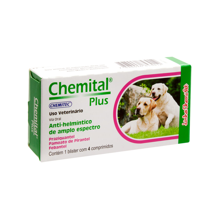 Imagem de Vermífugo Chemitec Chemital Plus para Cães 