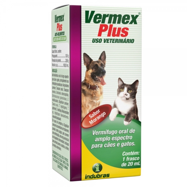 Imagem de Vermífugo Indubrás Vermex Plus 20ml