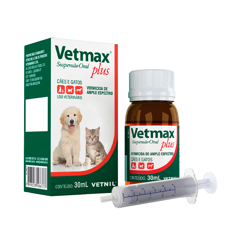 Imagem de Vermífugo Vetnil Vetmax Plus 30ml