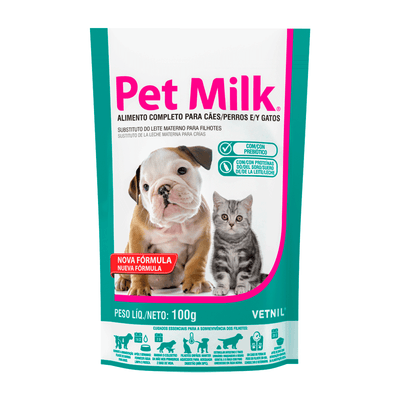 Imagem de Alimento Vetnil Pet Milk para Cães e Gatos 100g